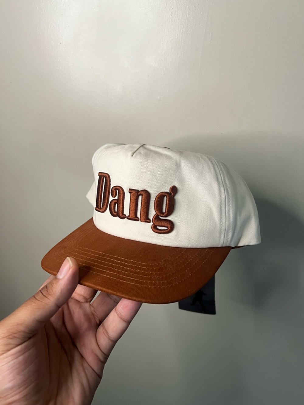 NWT Communal Cowboy 'Dang' Burnt Orange Snapback Hat